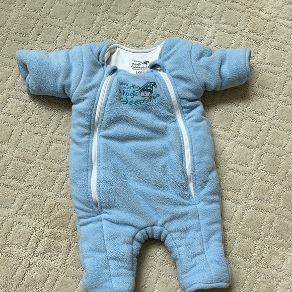 Pajamas Magic Merlins Blue Sleep Suit Fleece 69m Poshmark